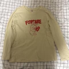 ウサギプリント 長袖Tシャツ ベージュ Sのサムネイル