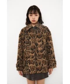 MODERN ANIMAL SHORT COAT レオパード ファーコート - メルカリ