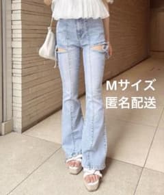 Thumbnail of INGNI サイドリボンカットアウトフレアデニムパンツ Mサイズ