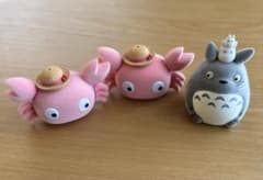 となりのトトロ メイガニ　フロッキー素材　マスコット　3点セット　どんぐり共和国のサムネイル