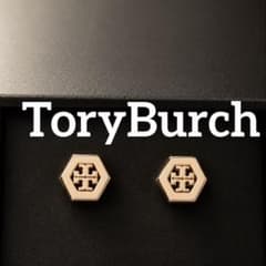 トリーバーチ TORYBURCH スタッド ピアス ロゴ ゴールド　六角形のサムネイル
