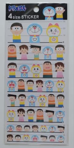 ドラえもん 4 size STICKER シールのサムネイル