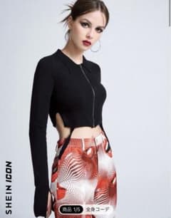 SHEIN ストリート パンク 薄手カーディガンのサムネイル