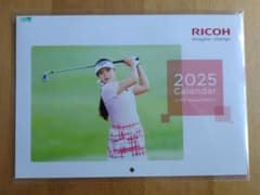 女子プロ河本結選手　2025 RICOH壁掛けカレンダー　非売品のサムネイル