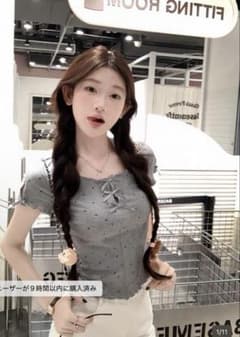グレー 半袖Tシャツのサムネイル