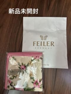 Thumbnail of 【新品未開封】FEILER 花柄ハンカチ クリーム ピンク