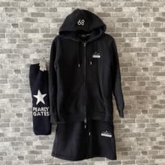 パーリーゲイツ 星に願いをシリーズ セットアップ レッグウォーマー サイズ1 黒 パーリーゲイツ 星に願いをシリーズ セットアップ レッグウォーマー