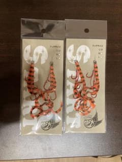 Start スタート　タイラバ  ネクタイ　オレンジゼブラ　S針　2セットのサムネイル