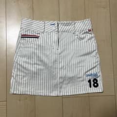 FILA ホワイトストライプスカートLサイズのサムネイル