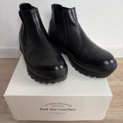 foot the coacher 블랙 사이드 고어 부츠 8 27cm