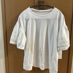 ホワイト パフスリーブ Tシャツ 半袖のサムネイル