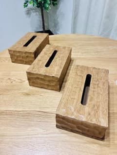 huang yen chun　ハンドメイド　オーク材のティッシュケース huang yen chun様専用 ハンドメイド オーク材のティッシュケース