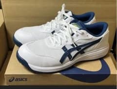 ASICS 安全靴 ホワイト/ネイビー #01 ASICS 安全靴 CP221ホワイト ネイビー - メルカリ
