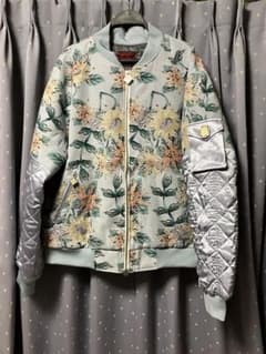 ha za ma 咲く手あまたのブルゾンジャケット ターコイズブルー M