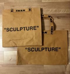 IKEA Virgil Abloh コラボ ペーパーバッグM L セット - メルカリ