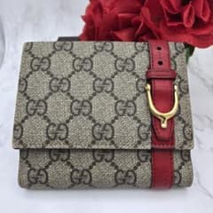 限定モデル・付属品完備✨GUCCI 二つ折り 折り財布 アップル GGスプリーム 限定モデル・付属品完備✨GUCCI 二つ折り 折り財布 アップル GG