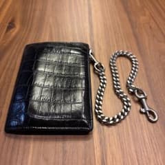 SAINT LAURENT クロコ型押し ウォレットチェーンのサムネイル