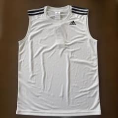 adidas ノースリーブシャツ ホワイト Lサイズのサムネイル