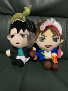 USJ Attack Titan Levi and Eren plush mascot set (2 pieces)