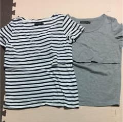 Tシャツ2枚セット 授乳服のサムネイル