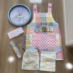 스미코구라시 건착봉투 젓가락 세트 앞치마 통치자 시계 수통