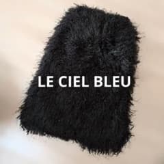 新品タグ付きLE CIEL BLEUグリッターフリンジスカート