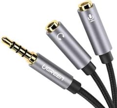 3.5mm オーディオ -  ヘッドホン マイク 分配ケーブルのサムネイル