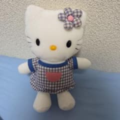 2000年代ハローキティ ぬいぐるみ チェック柄 - メルカリ