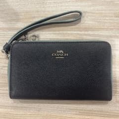 COACH ネイビーレザー 長財布　ツートーンのサムネイル