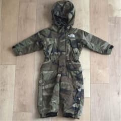 美品★ノースフェイス★つなぎ★スキーウェアー★ロンパース★迷彩★キッズのサムネイル