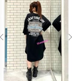 コール＆デニムパッチワンピース BLKのサムネイル