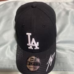 大谷翔平サイン入りNEWERAキャップ MLB ドジャース ブラックのサムネイル