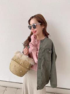 unico様専用 新品 volume sleeve tops ピンク 長袖のサムネイル