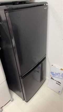SHARP 140L 冷蔵庫 SJ-14S ブラックのサムネイル