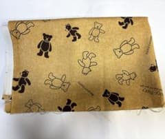 生地　はぎれ　テディベア柄のサムネイル