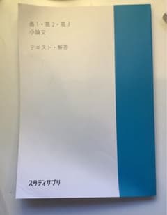 スタディサプリ　高1・高2・高3 小論文　テキスト・解答のサムネイル