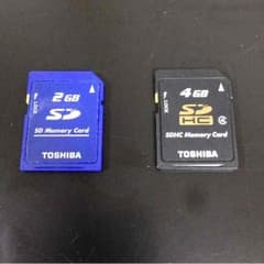 SDカード4GB.2GB 2つセットのサムネイル