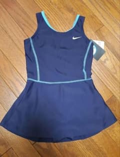 新品　120 女子　スクール水着　NIKE ナイキ　ワンピース　小学生　ブルーのサムネイル