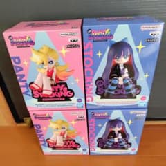 New Panty & Stocking 모니터 탑 피겨 4개 세트