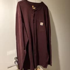 Carhartt XL TALL バーガンディ長袖シャツのサムネイル