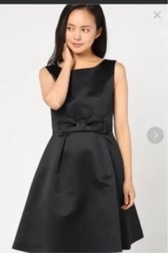サテンワンピース ブラックのサムネイル