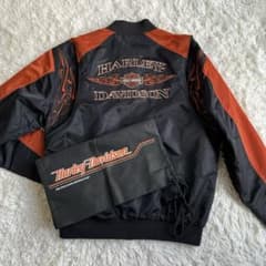 美品✨Harley-Davidson ナイロンジャケット Mサイズ 刺繍 - メルカリ