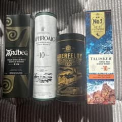 タリスカー10 アバフェルディ12ラフロイグ10アードベック10各1本 タリスカー10 アバフェルディ12ラフロイグ10アードベック10各1本