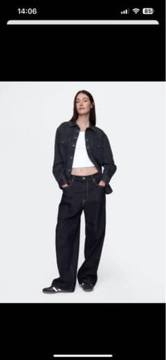 GAP/W29/30スーパーバギーデニム/ダークリンスのサムネイル