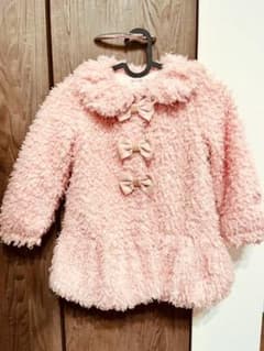 メゾピアノ  120ふわふわピンクコートのサムネイル
