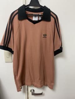 adidas originals ワッフル ポロシャツ ブラウンのサムネイル