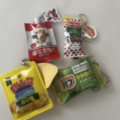 ミニチュア 食品・日用品 マスコット 4個セットのサムネイル