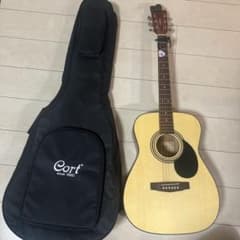 Cort CAG-1D NAT アコギ 初心者セット ケース付【5】¨̮⃝ ほぼ未使用Cort CAG-1F NATアコースティックギター ソフトケース付き