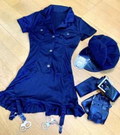 ★最終価格★【未使用】Leg Avenue ポリス　コスチューム 黒　コスプレのサムネイル