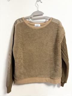 LASUD（ラシュッド）ケーブルニット袖 ベージュ スウェット❤︎ ヤマダヤのサムネイル